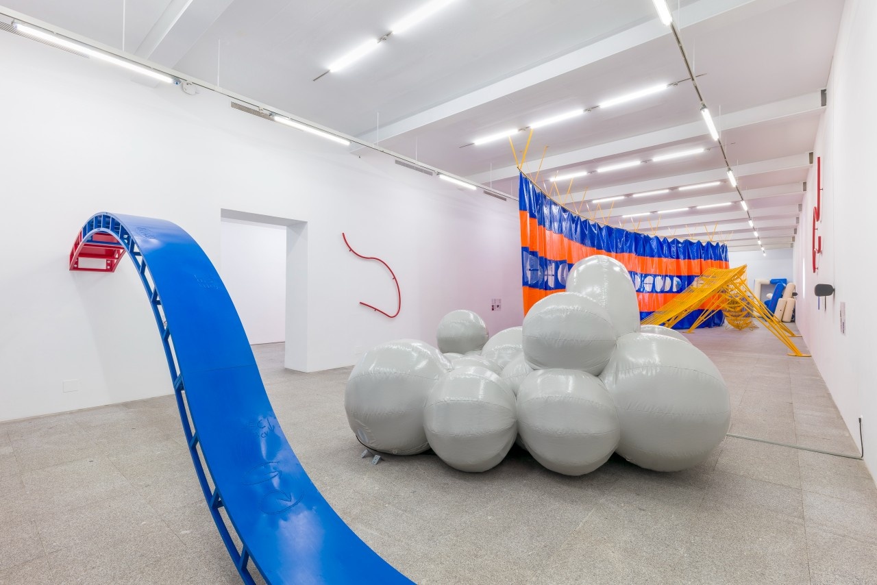 Views of the exhibition “Laia Estruch: Hello Everyone” at the Museo Reina Sofía, Madrid.