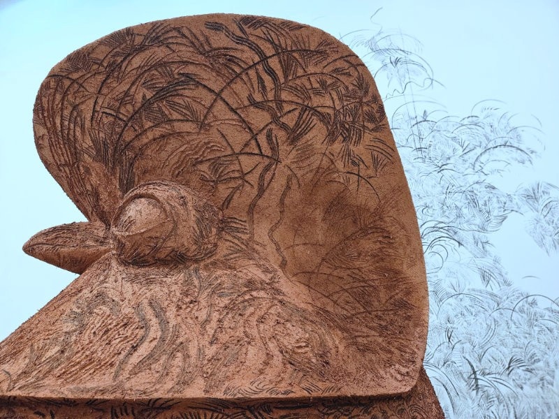 Artworks by Asad Raza and Gabriel Chaile.