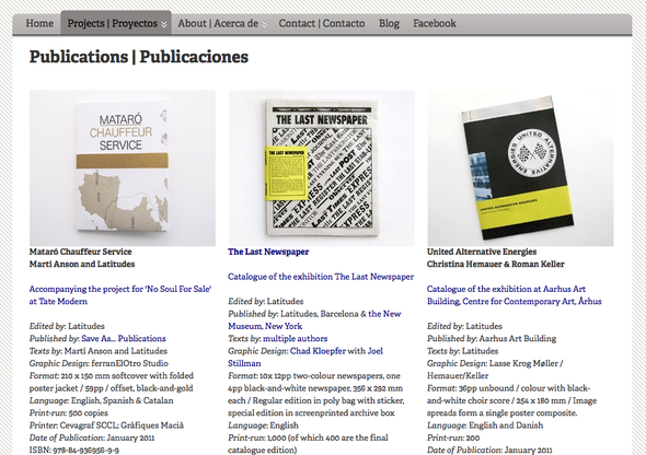Publications page